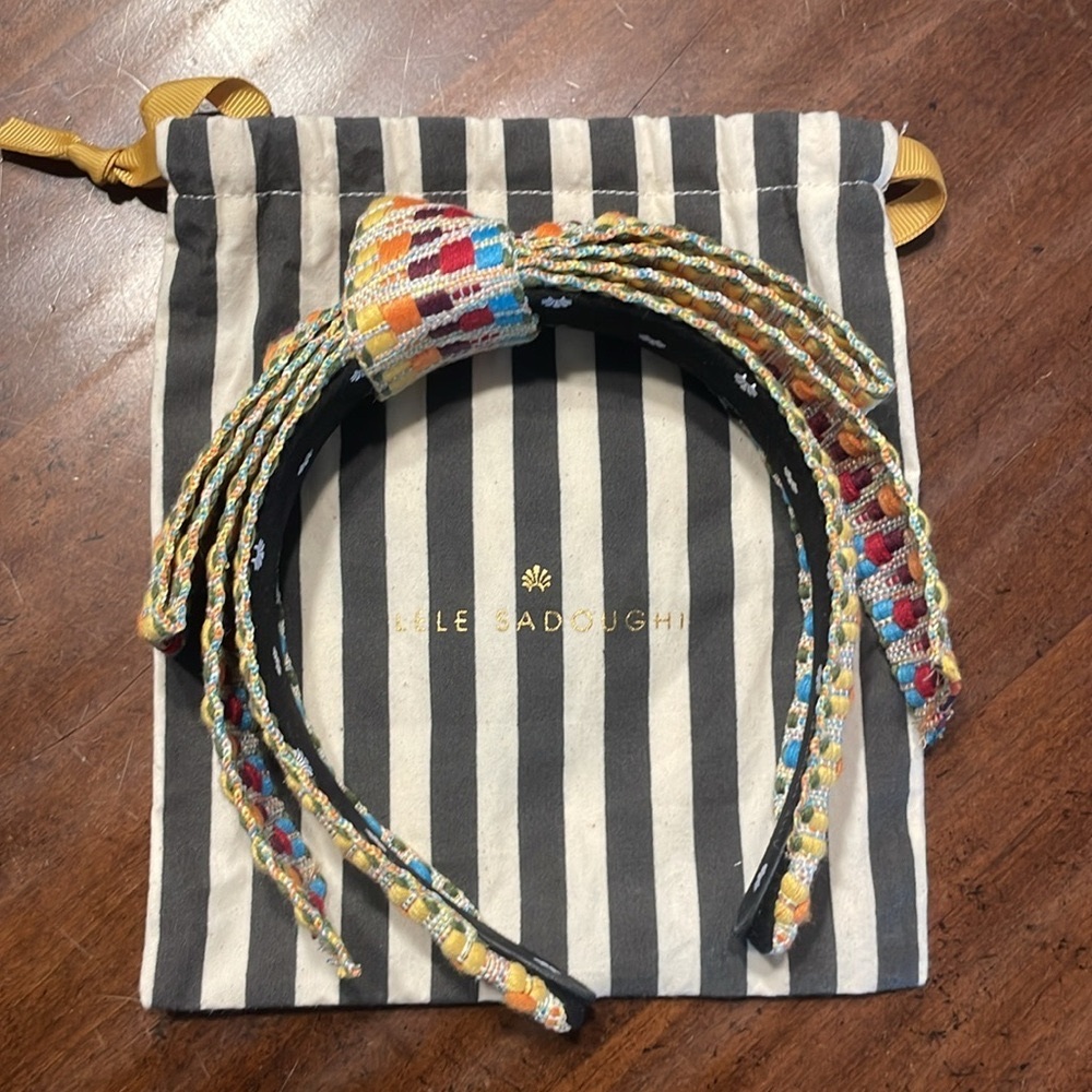 Lele Sedoughi Shirley Wide Ribbon Headband